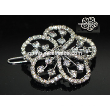 Korean Shinning Blumen-Design Crystal Hairgrip Mädchen Rhinestone Hairclip